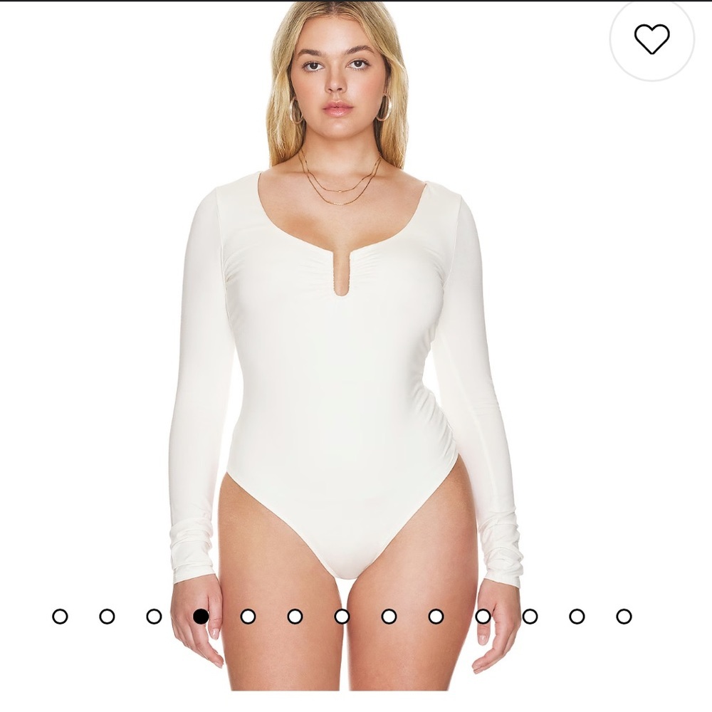 Good American Touch Ring Black Bodysuit‎ Sz3X